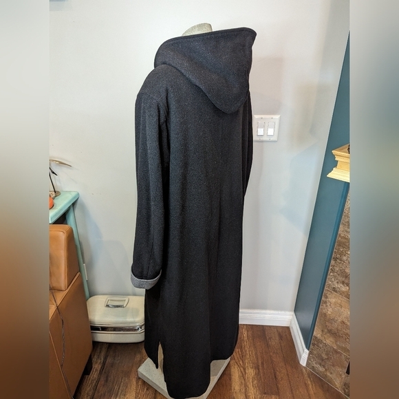 London Fog Wool Hooded trench coat Plus size 16 - Picture 5 of 12